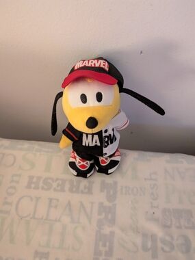 Nuimos Pluto Plush Doll Mini Posable Parks Exclusive Toy 6" W/ Marvel Outfit